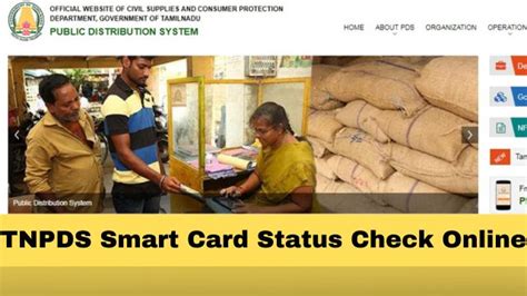 www tnpds com smart card status|smart ration card status check.